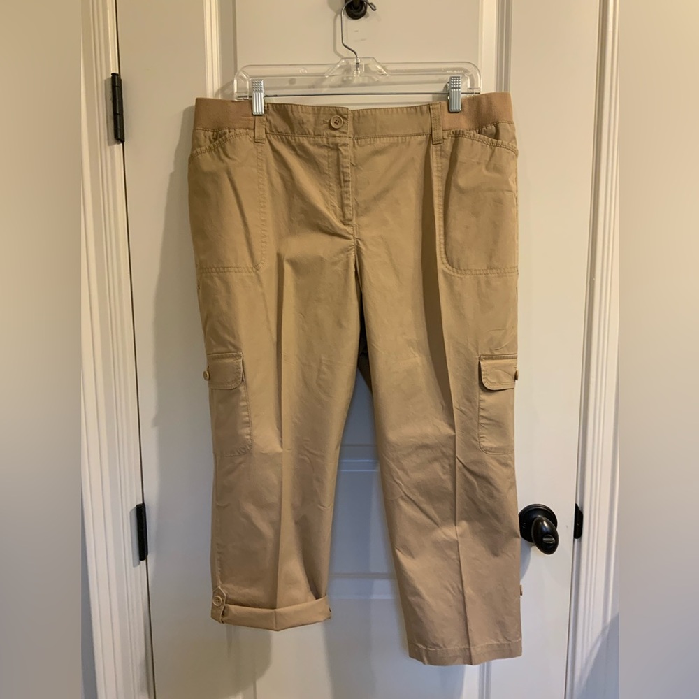 Talbots Crop Cargo Pants 16 Petite